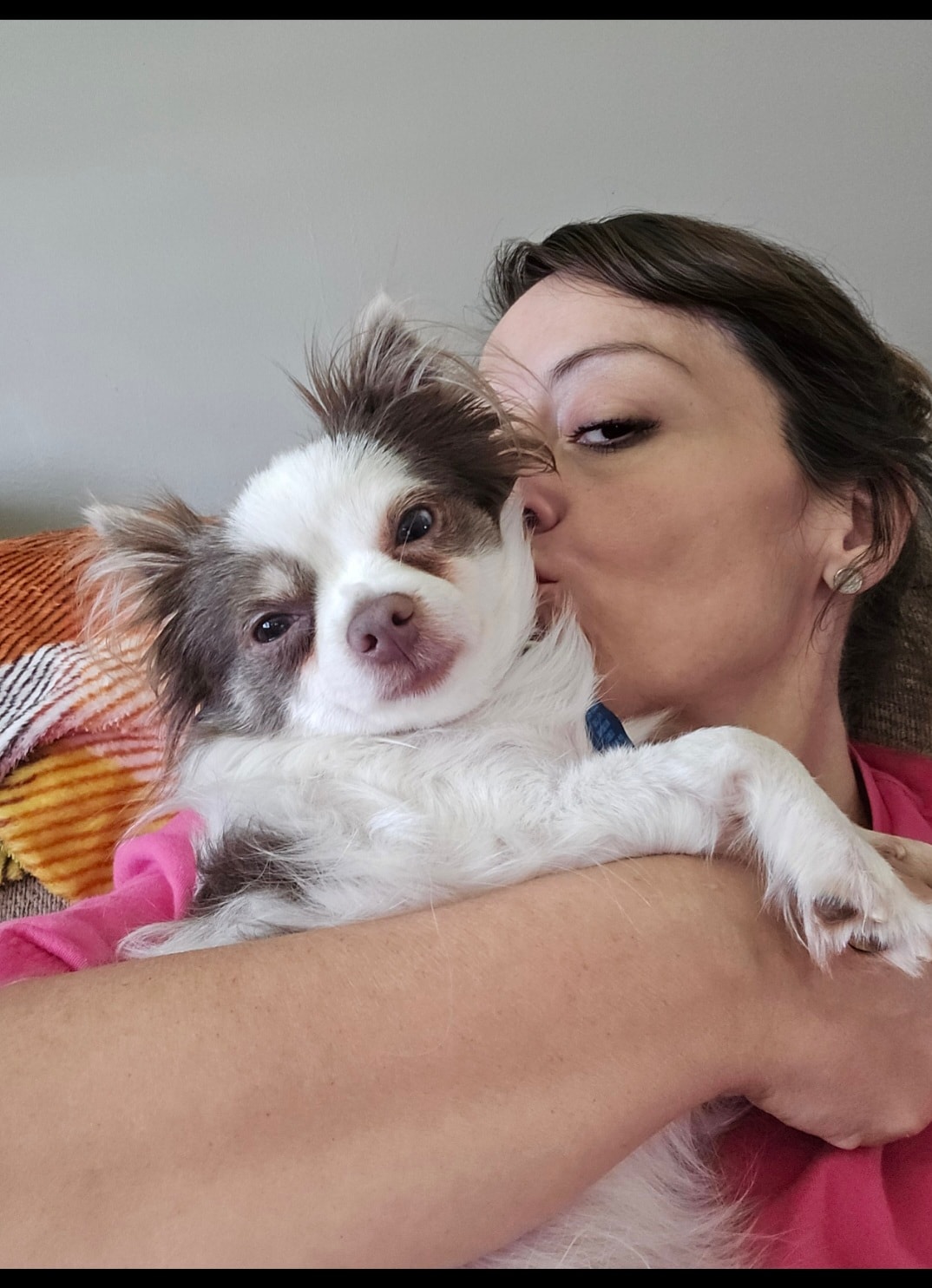 Julie with her dog